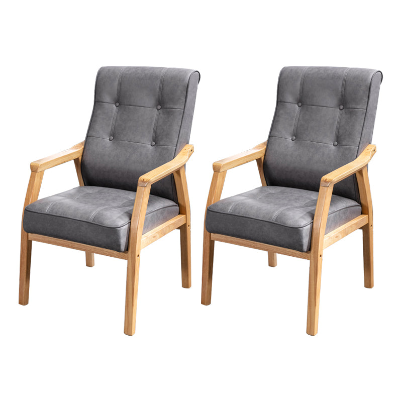 Chaise de salle à manger de cuisine traditionnelle, chaise d'appoint à dossier solide avec pieds en bois