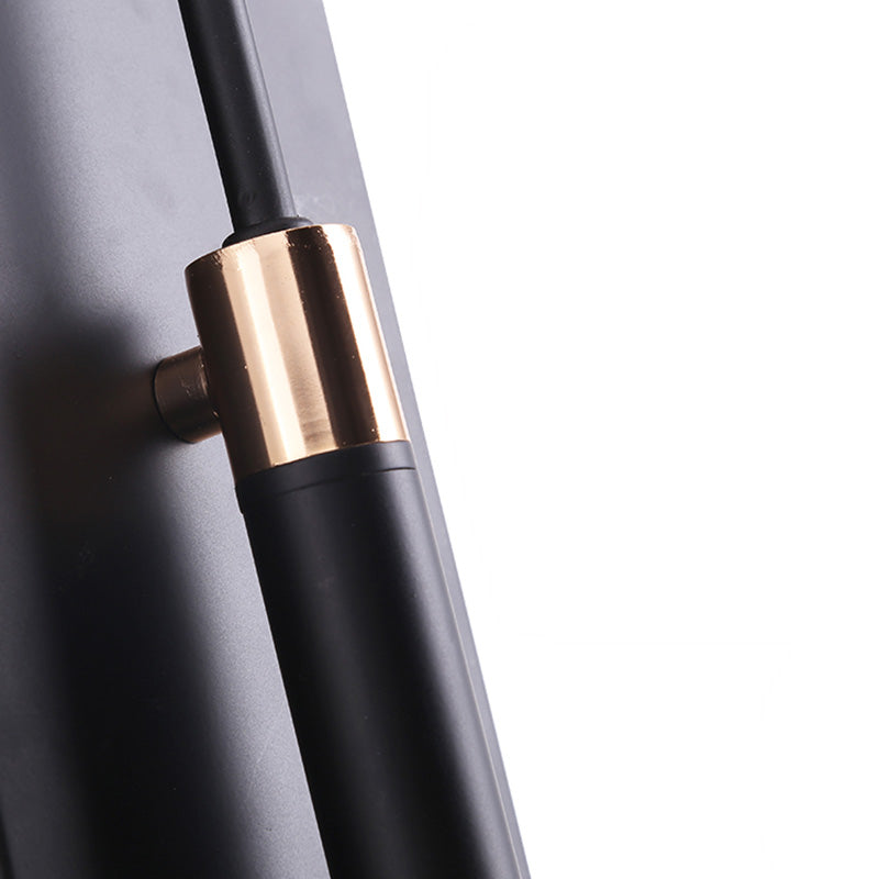 Indoor Wall Lamp with Conical Shade Metal Modernist 1 Head Black/White Wall Mounted Light Fixture for Living Room