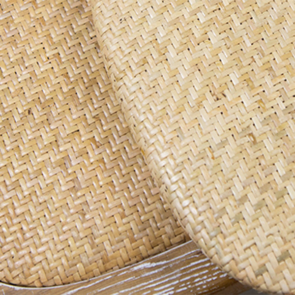Chaise de salle à manger sans bras de style campagnard en bois courbé de hêtre avec dossier croisé