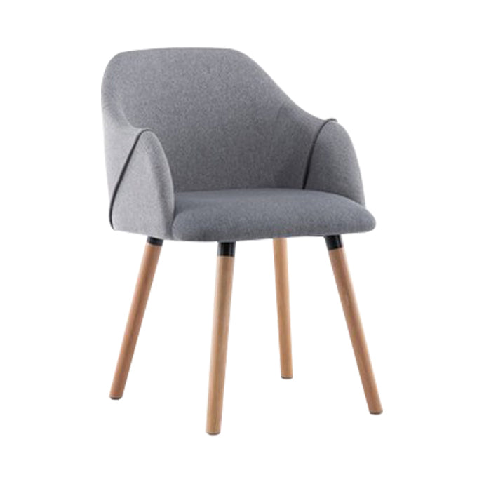 Nordic Style Solid Wood Dining Room Chair Upholstered Arm Chair for Home Use