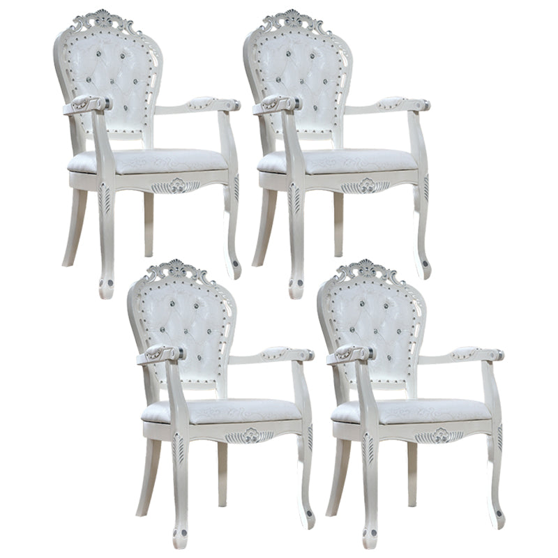 Upholstered European Style Dining Arm Chair Open Dining Chair for Restaurant