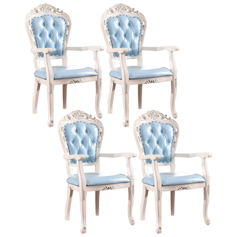 Upholstered European Style Dining Arm Chair Open Dining Chair for Restaurant