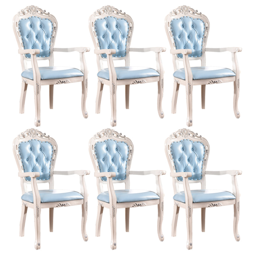 Upholstered European Style Dining Arm Chair Open Dining Chair for Restaurant