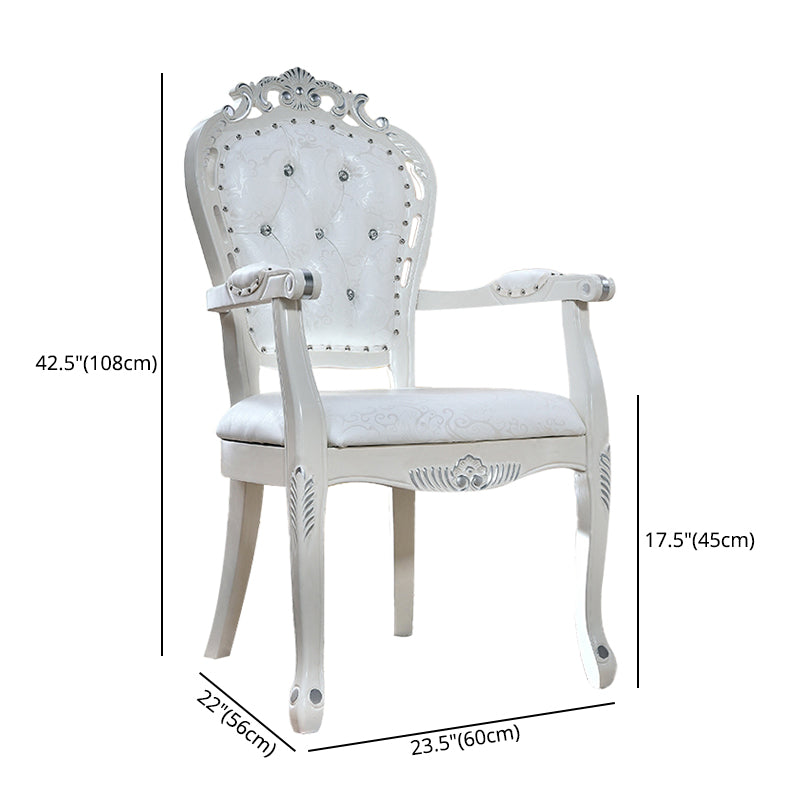 Upholstered European Style Dining Arm Chair Open Dining Chair for Restaurant