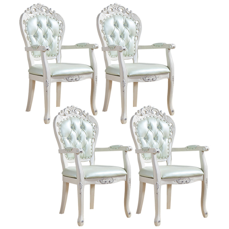 Upholstered European Style Dining Arm Chair Open Dining Chair for Restaurant