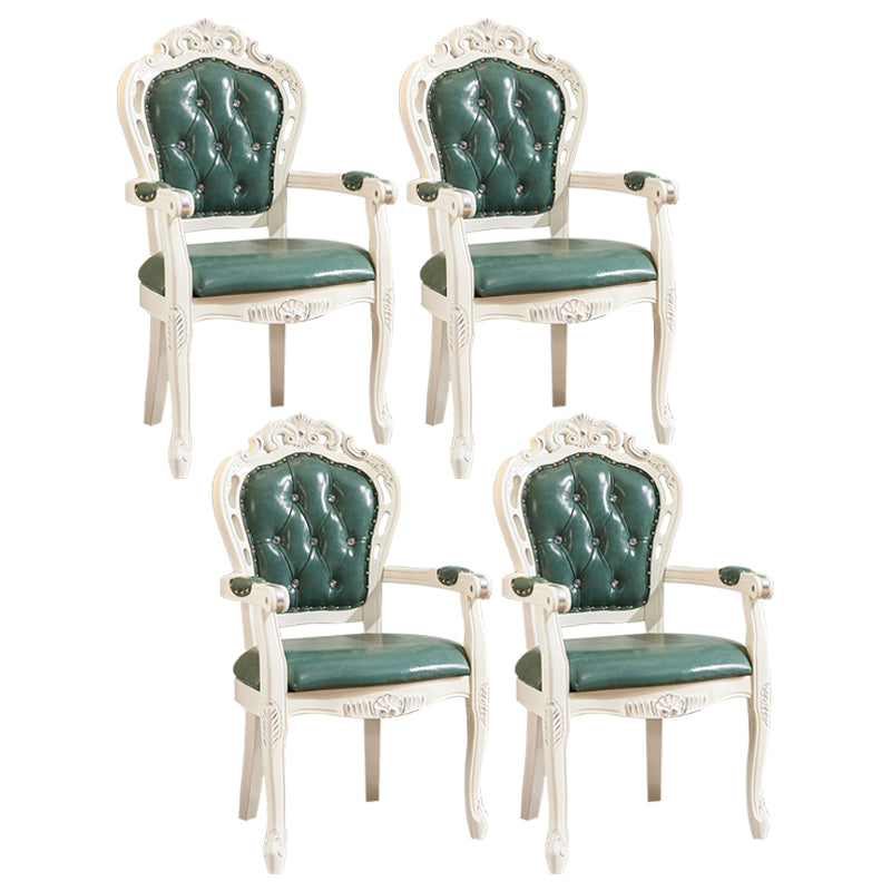 Upholstered European Style Dining Arm Chair Open Dining Chair for Restaurant