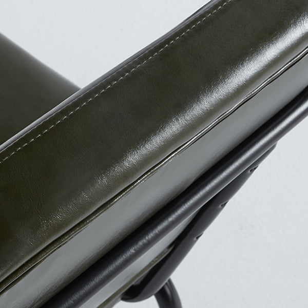 Industrial Style Upholstered Side Chairs with 4 Metal Black Legs Dining Chairs