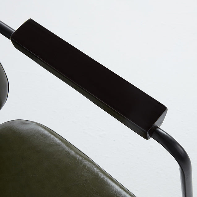 Industrial Style Upholstered Side Chairs with 4 Metal Black Legs Dining Chairs