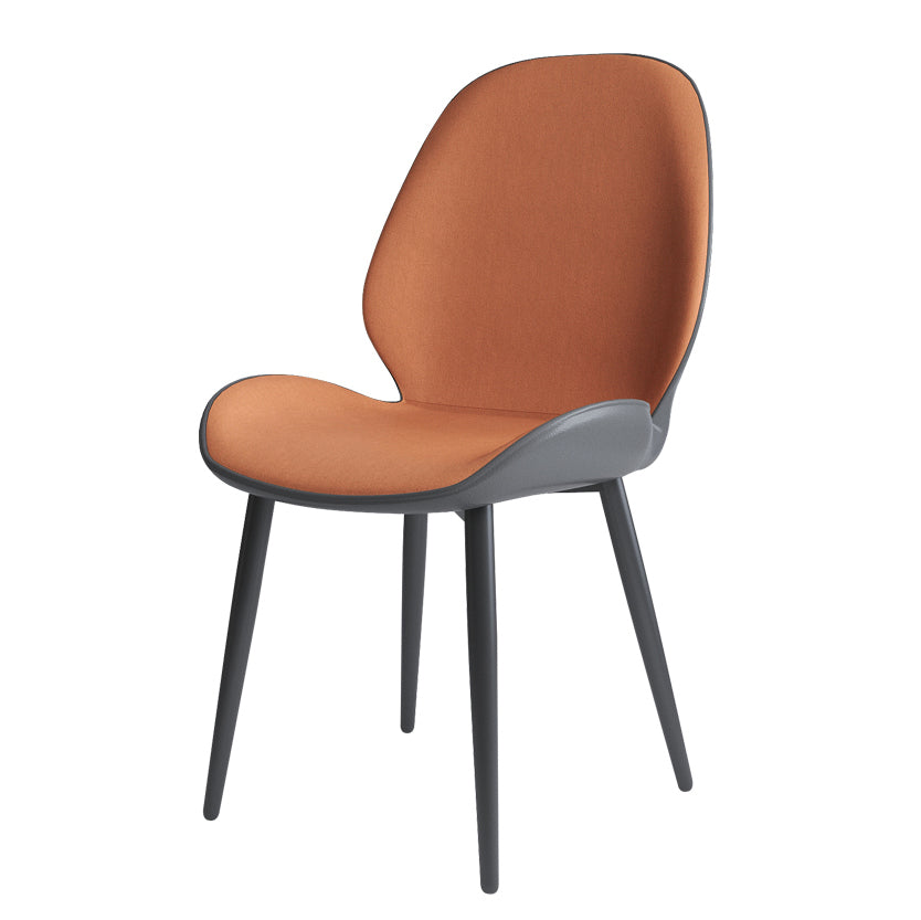 Contemporary Indoor-Outdoor Metal Chair Home Wingback Armless Side Chair