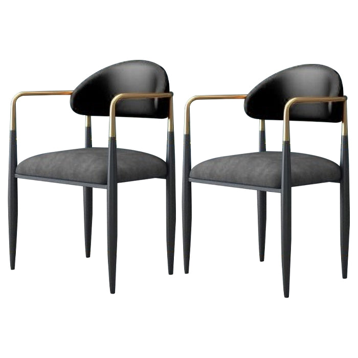 Chaise de salle à manger de salle à manger à manger en métal contemporain pour la cuisine