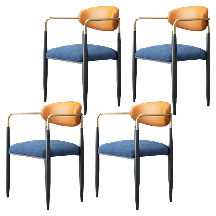 Chaise de salle à manger de salle à manger à manger en métal contemporain pour la cuisine