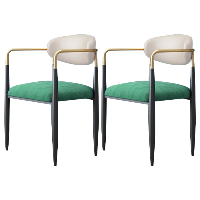 Chaise de salle à manger de salle à manger à manger en métal contemporain pour la cuisine