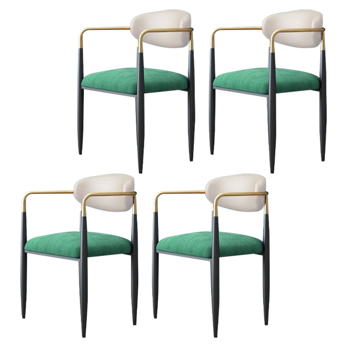 Chaise de salle à manger de salle à manger à manger en métal contemporain pour la cuisine