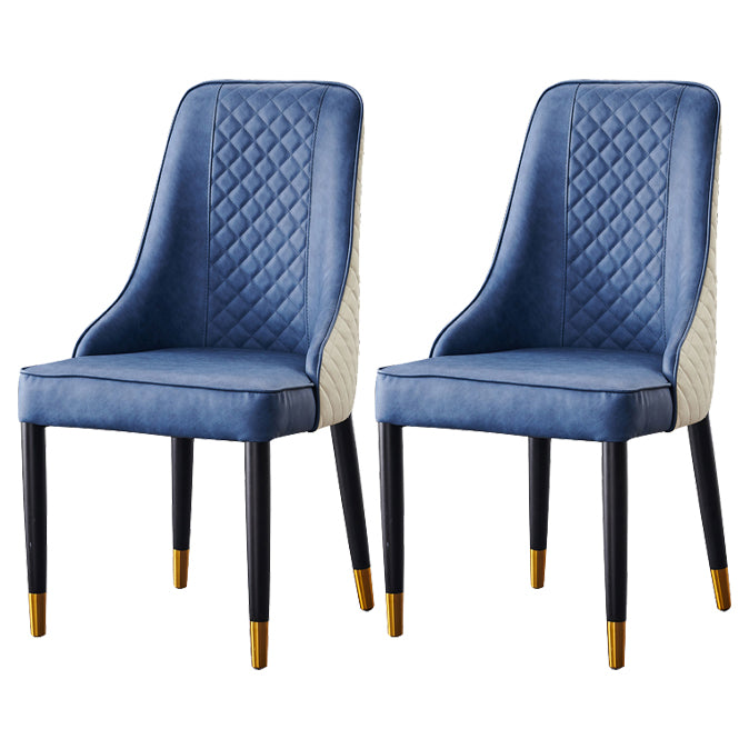 Scandinavian Style Wood Dining Chairs Dining Room Armless Parsons Chair