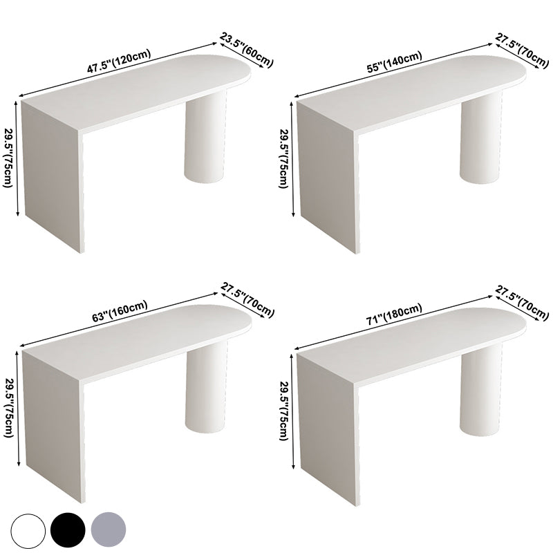 Eigentijdse eettafel dennen vaste houten tafel met dubbele voetstuk voor eetkamer
