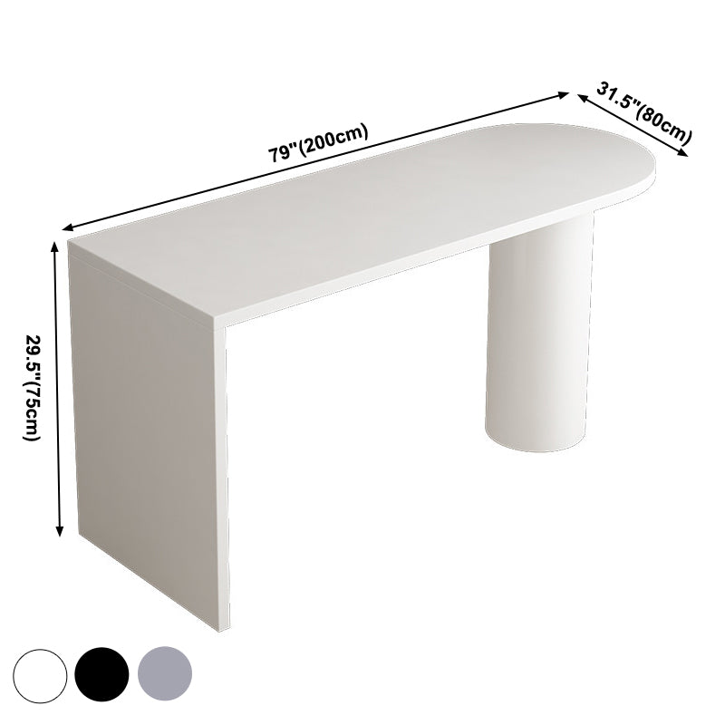 Eigentijdse eettafel dennen vaste houten tafel met dubbele voetstuk voor eetkamer