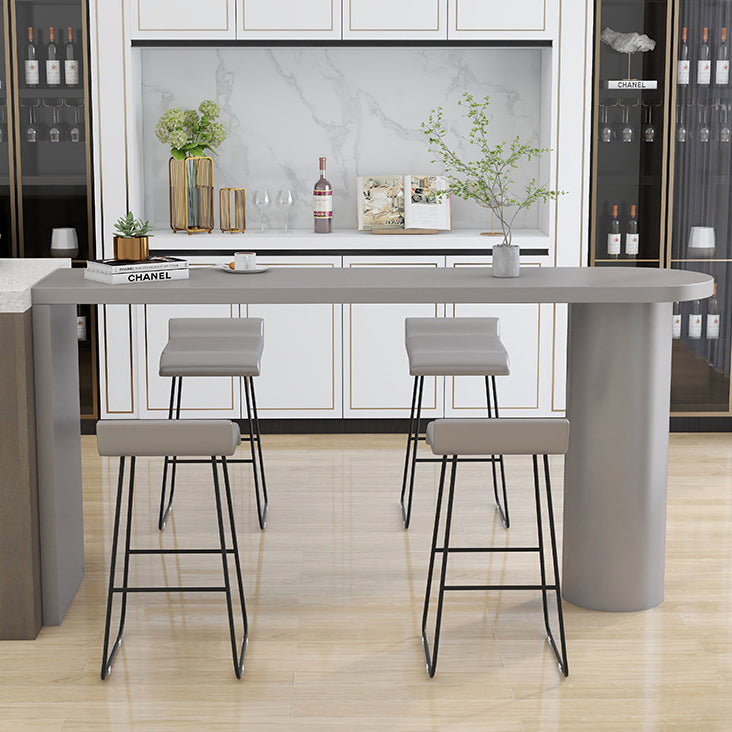 Eigentijdse eettafel dennen vaste houten tafel met dubbele voetstuk voor eetkamer