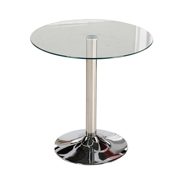Moderner Glas Küche Küche Esstisch Runder Tisch mit Tulpbasis
