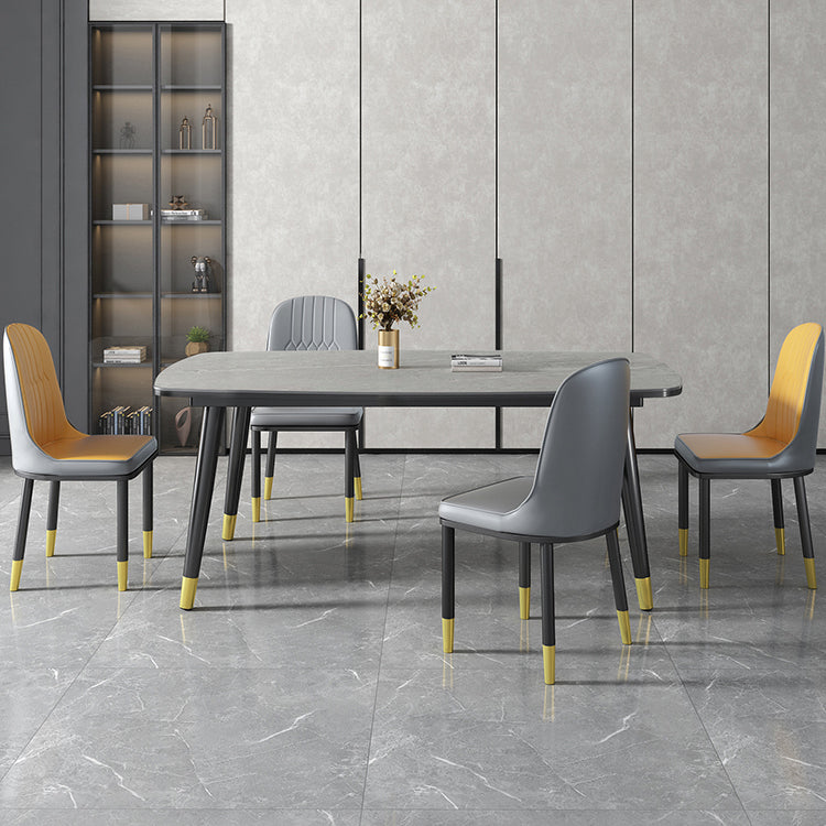 Modern Sintered Stone Standard Dining Table Rectangle Shape Dining Table for Kitchen