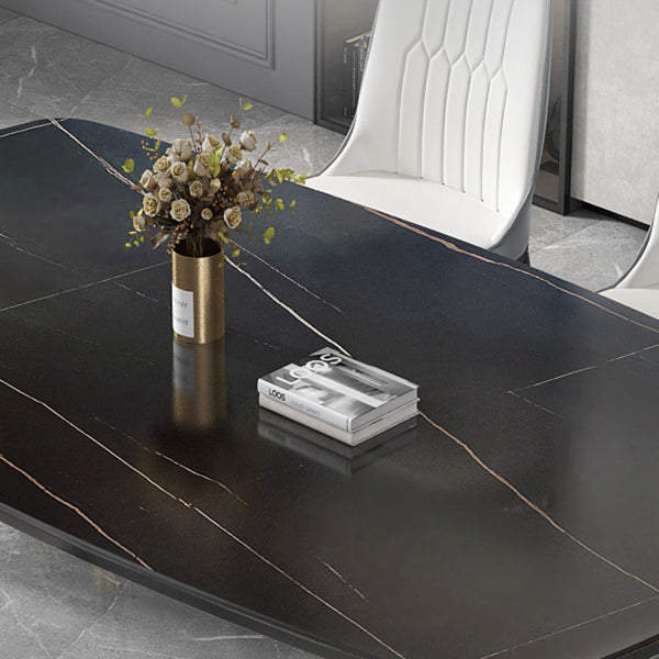 Modern Sintered Stone Standard Dining Table Rectangle Shape Dining Table for Kitchen