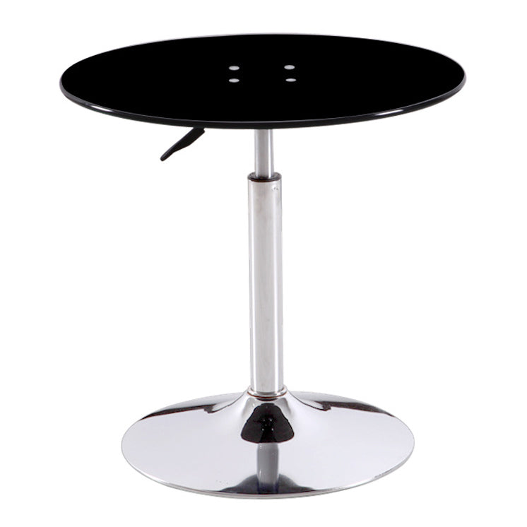 Modern Round Dining Room Table Tempered Glass Table with Pedestal Base for Home Kitchen Dinner