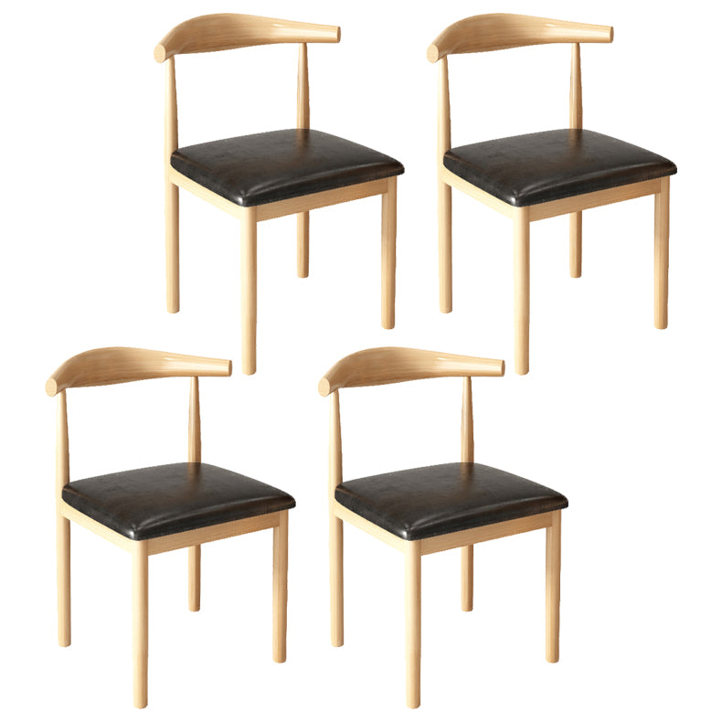 Contemporary Style Metal Chair Kitchen Dining Room Open Back Side Chairs