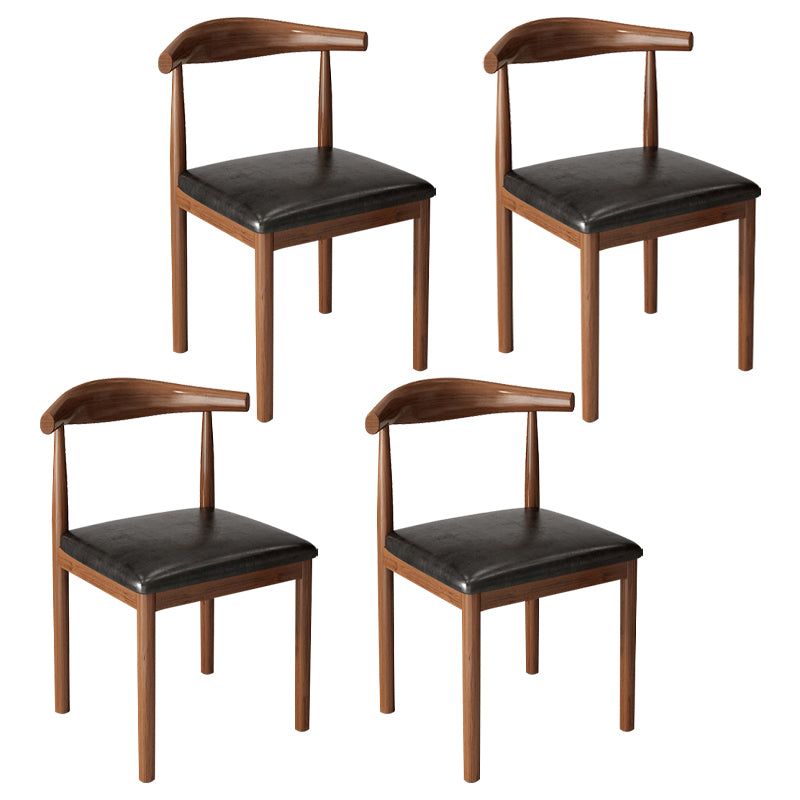 Contemporary Style Metal Chair Kitchen Dining Room Open Back Side Chairs