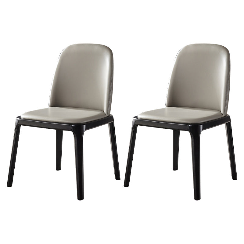 Chaises de salle à manger en bois de style scandinave, chaise sans bras à dossier solide pour salle à manger