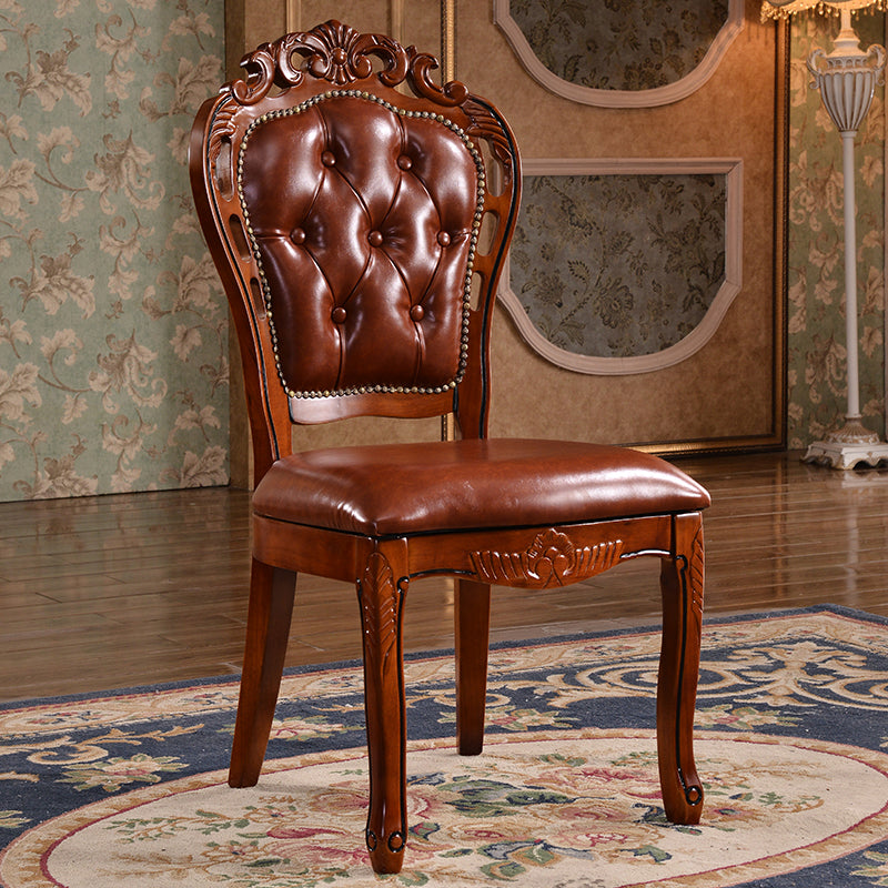 Chaise de salle à manger de style victorien en bois