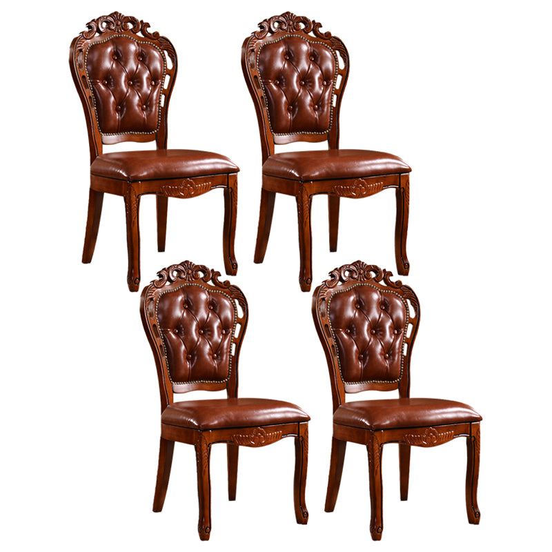 Chaise de salle à manger de style victorien en bois
