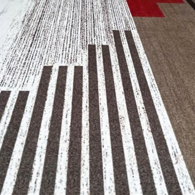 Stylish Modern Area Carpet Abstract Pattern Polyester Area Rug Stain Resistant Rug for Home Decor