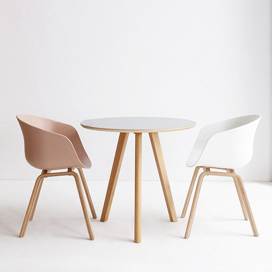 Zeitgenössischer Stil Esszimmerstühle fester Armstuhl mit Holzbeinen