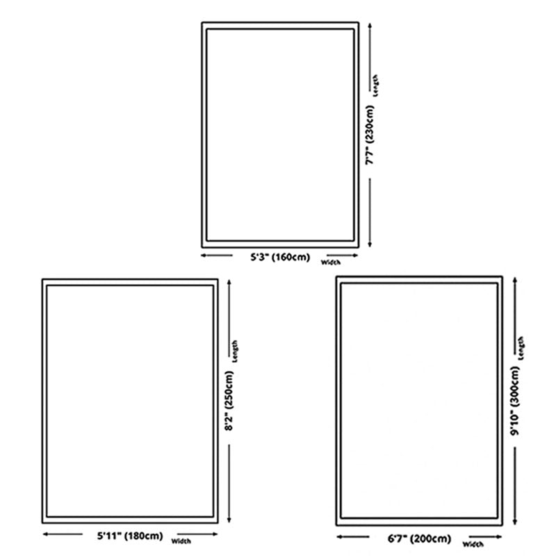 Grey Modern Carpet Polyester Striped Carpet Non-Slip Backing Carpet for Living Room