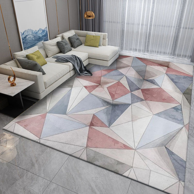 Tapis noir simplicité en Polyester, bloc de couleurs, avec envers antidérapant, pour la décoration de la maison