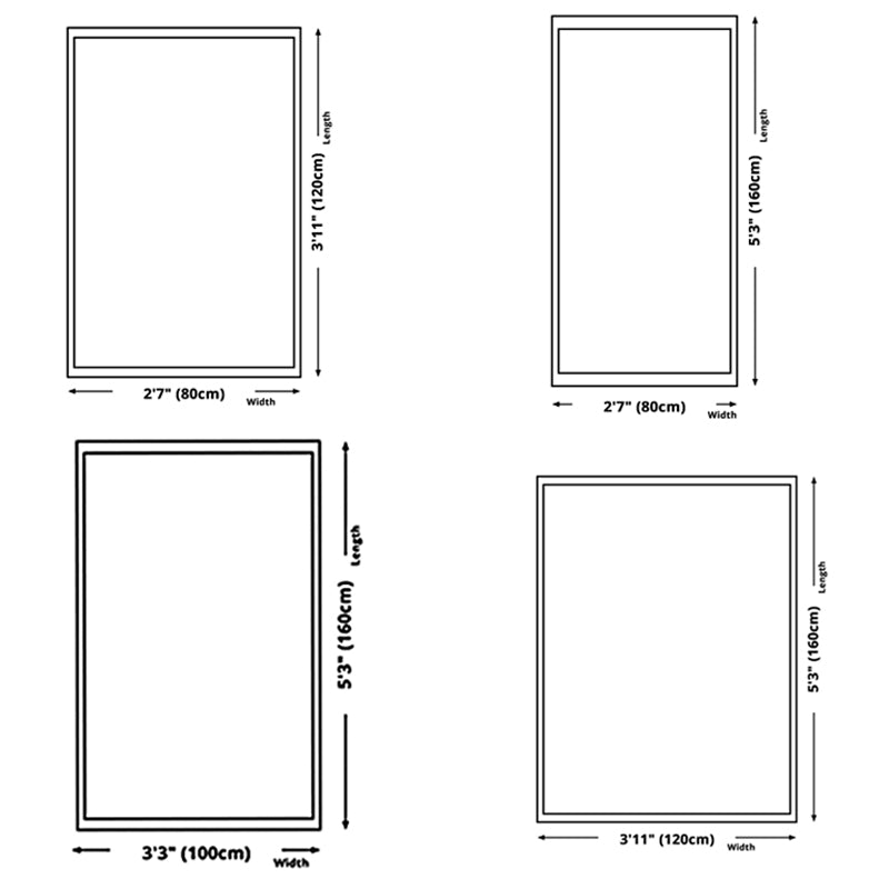 Minimalist Carpet Abstract Pattern Indoor Rug Polyester Stain Resistant Carpet for Living Room