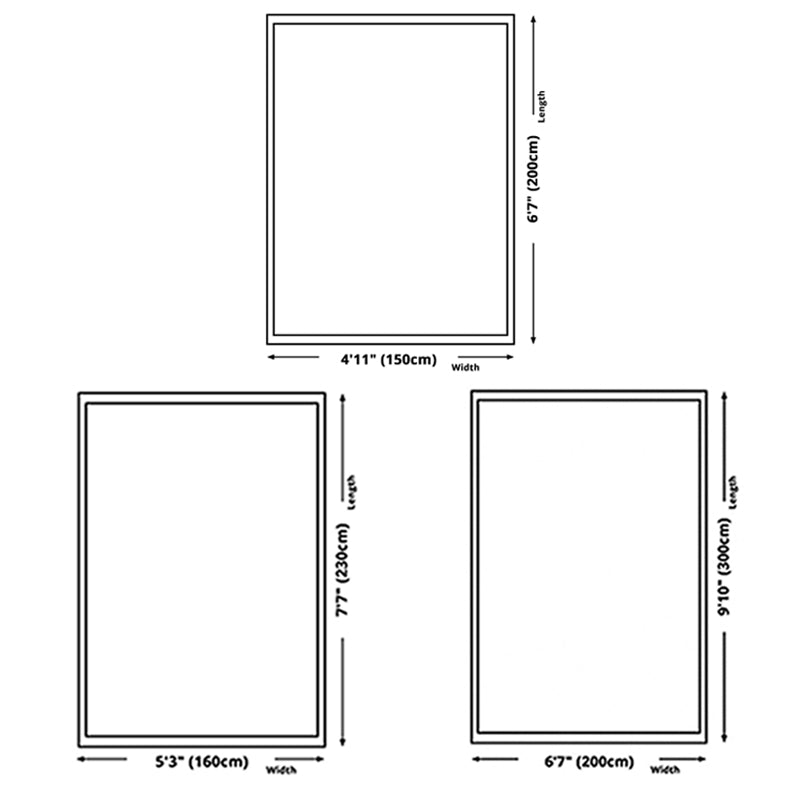 Minimalist Carpet Abstract Pattern Indoor Rug Polyester Stain Resistant Carpet for Living Room