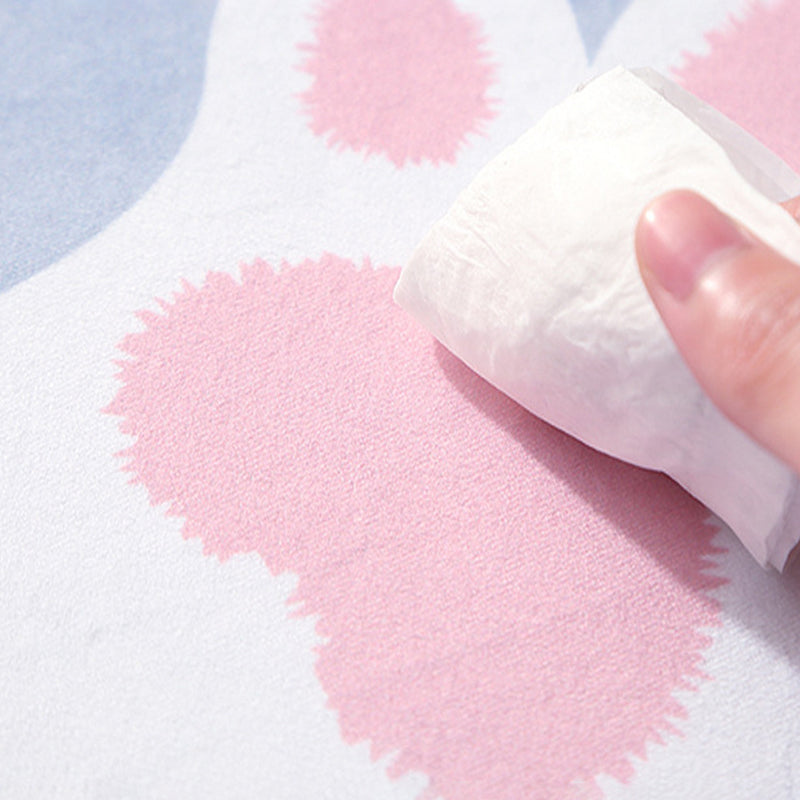 Contemporary Christmas Print Rug Polyester Carpet Non-Slip Backing Indoor Rug for Living Room