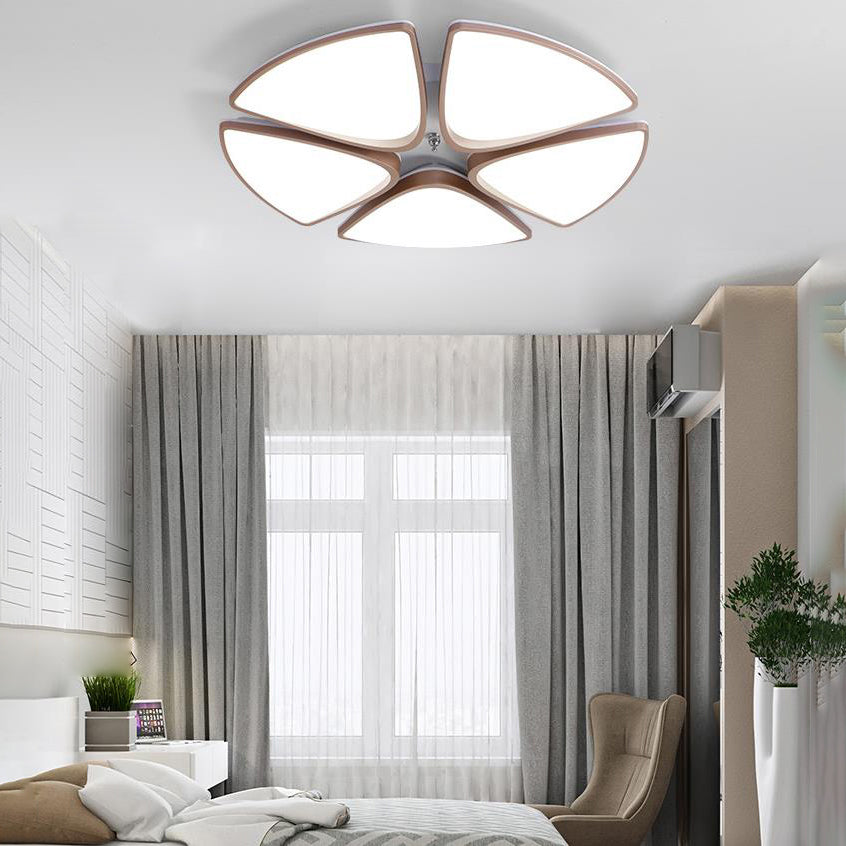 Contemporary Acrylic Ceiling Fixture for Bedroom, 3/4/5 Heads Ceiling Light Fixture in White, 3 Color