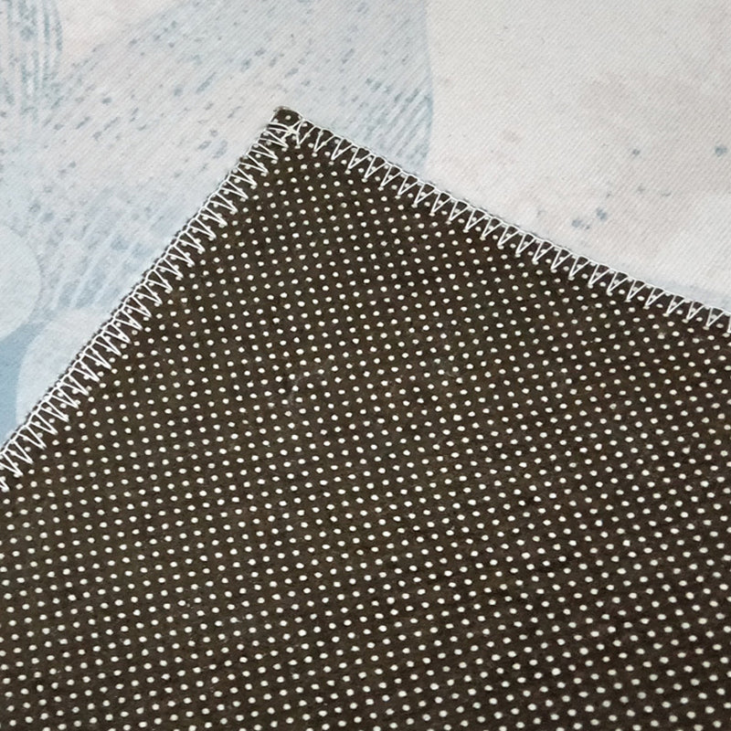 Red Modern Carpet Polyester Graphic Carpet Washable Carpet for Living Room