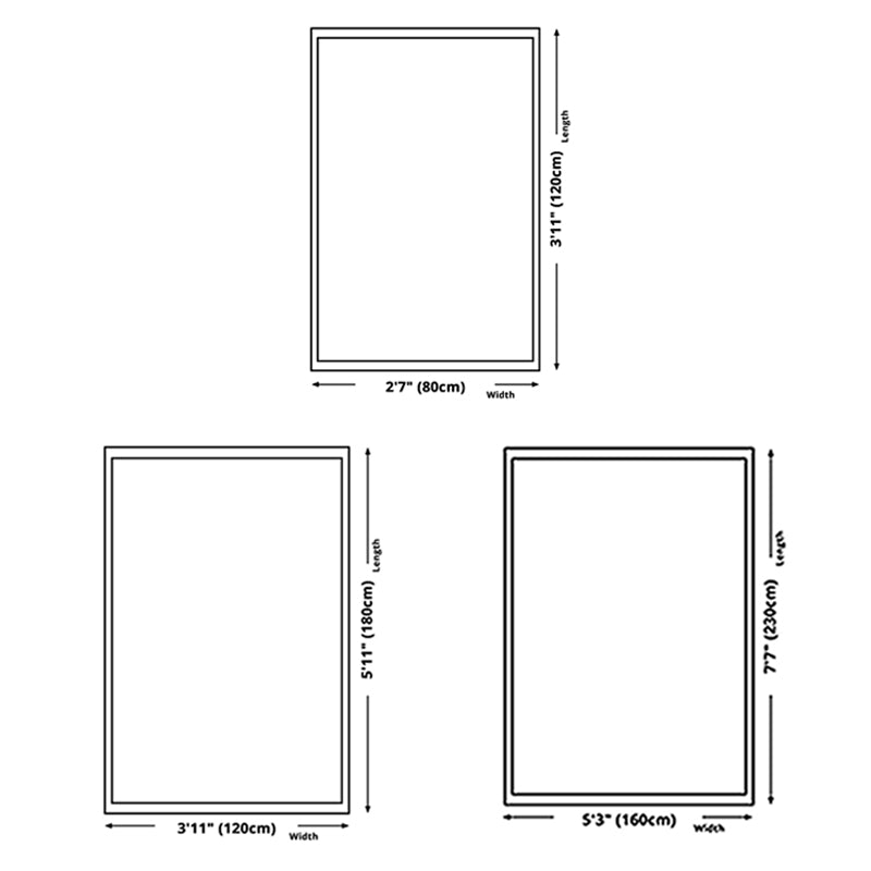 Black Modern Carpet Polyester Color Block Carpet Non-Slip Backing Carpet for Living Room