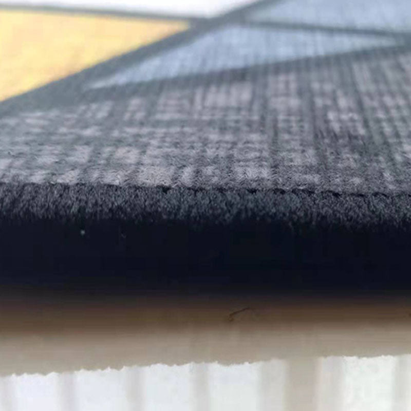 Luxury Indoor Rug Contrast Panel Carpet Easy Care Polyester Anti-Slip Carpet for Home Decor