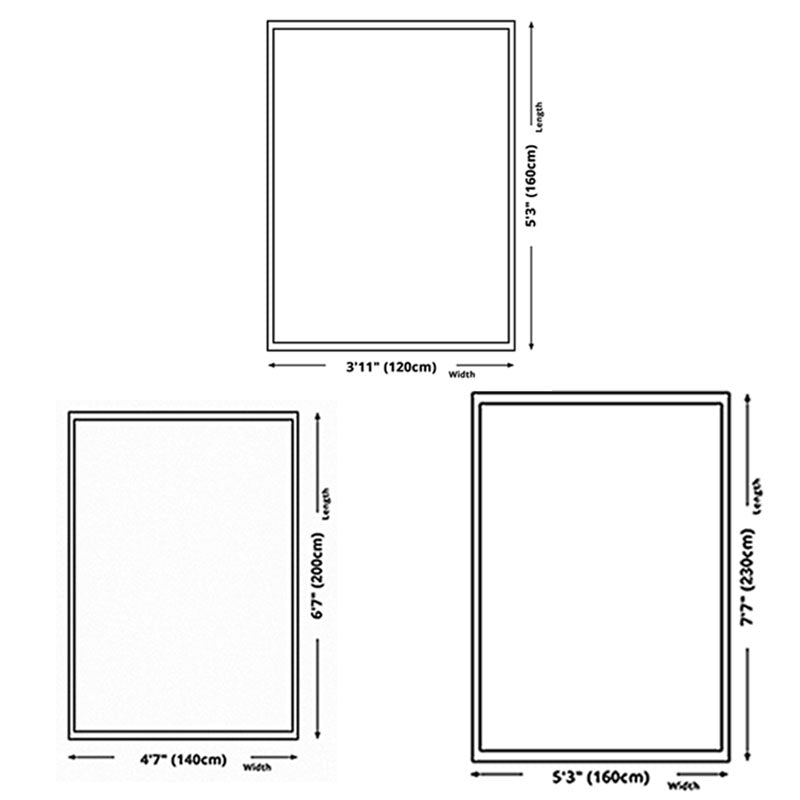 Modern Area Rug Leisure Carpet Polyester Washable Living Room Rug with Non-Slip Backing