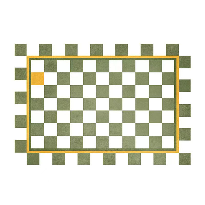 Simplicity Carpet Modern Checkerboard Print Rug Polyester Stain Resistant Area Rug for Living Room