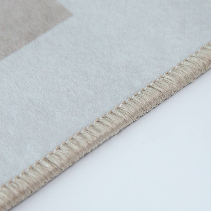 Simplicity Carpet Modern Checkerboard Print Rug Polyester Stain Resistant Area Rug for Living Room