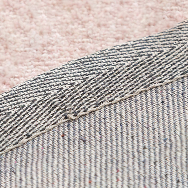 Tapis moderne à blocs de couleurs, en Polyester, rose, facile d'entretien, lavable, pour la décoration de la maison