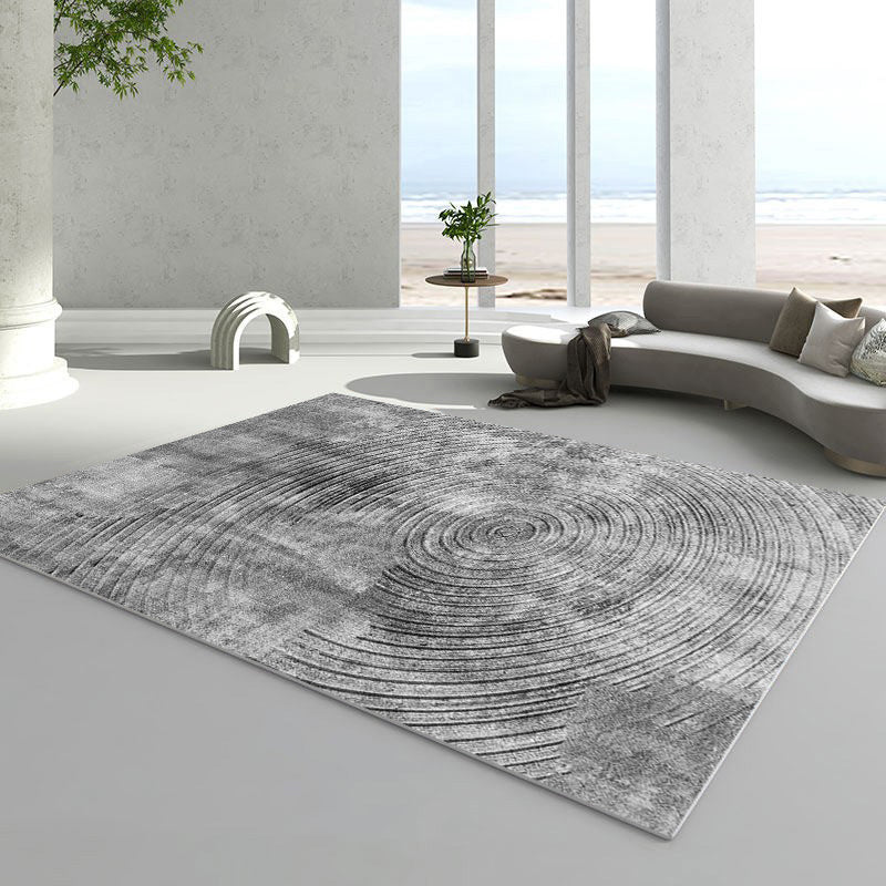 Chic Modern Area Carpet Tie-Dye Print Polyester Area Rug Anti-Slip Washable Rug for Home Decor