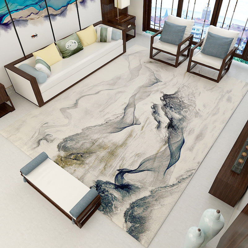 Gold Line Carpet Polyester Modern Carpet Washable Carpet for Living Room