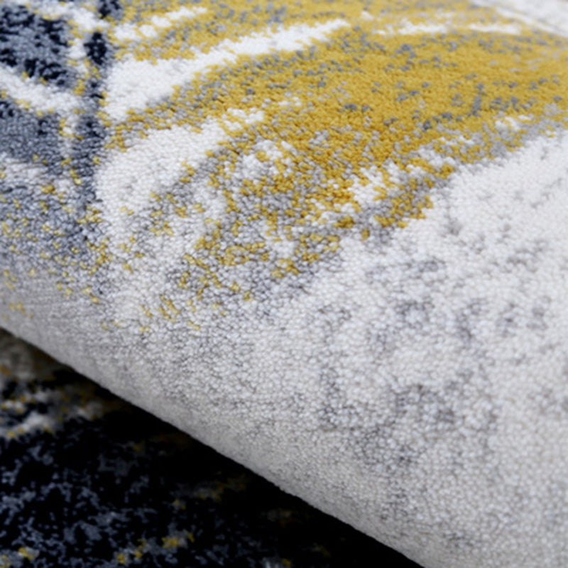 Gold Line Carpet Polyester Modern Carpet Washable Carpet for Living Room
