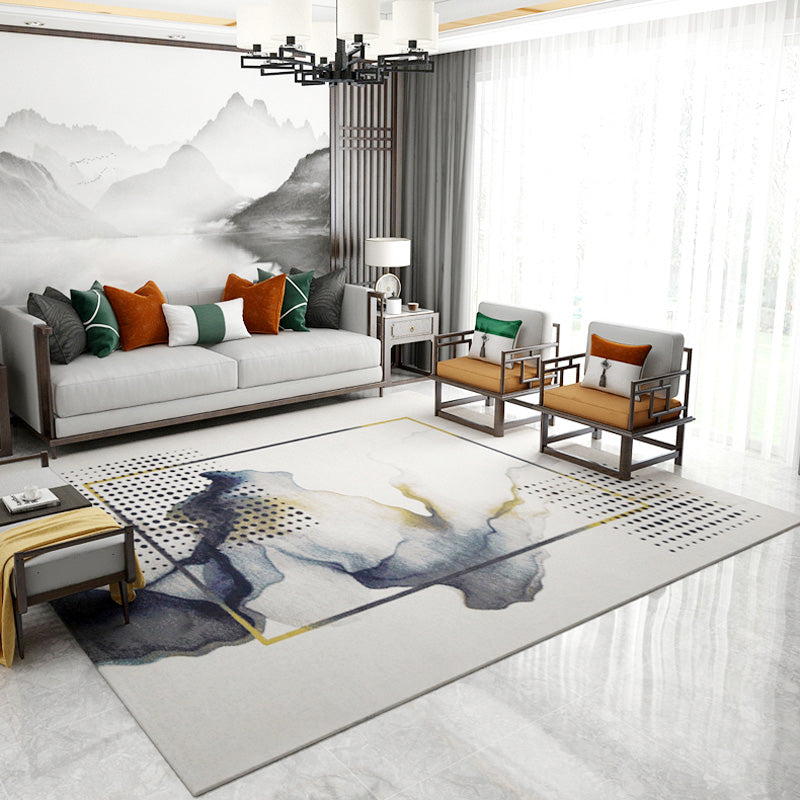 Gold Line Carpet Polyester Modern Carpet Washable Carpet for Living Room