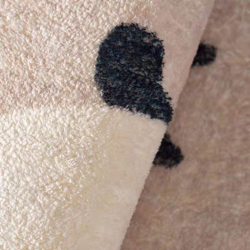 Khaki Tone Area Carpet Minimalist Polyester Indoor Rug Washable Living Room Area Rug